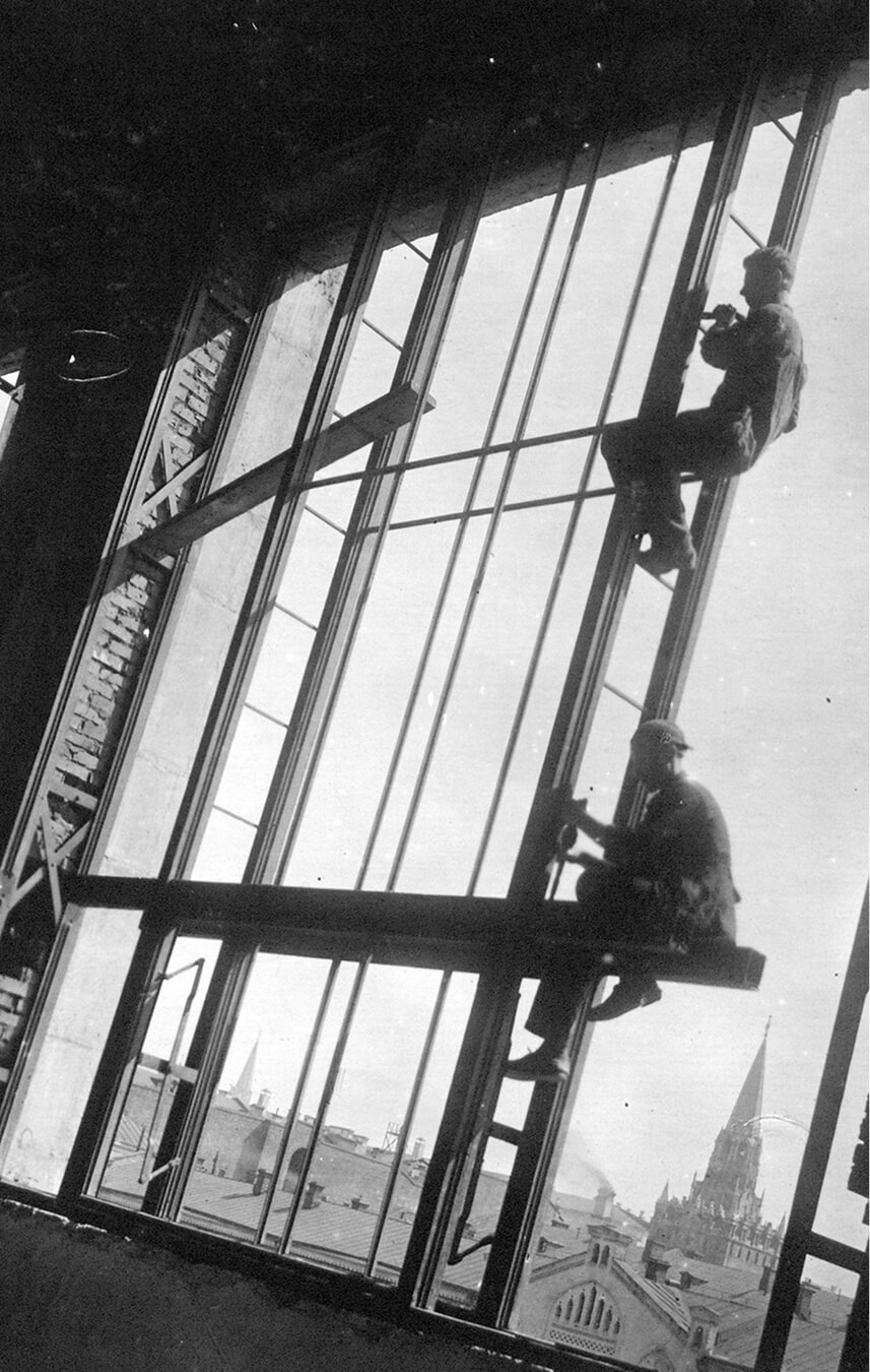 Строительство нового книгохранилища. Фото: из архивов и фондов РГБ